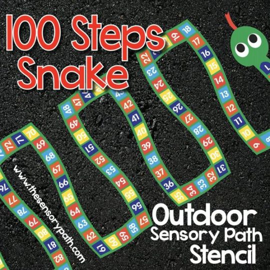 100 Snake Stencil