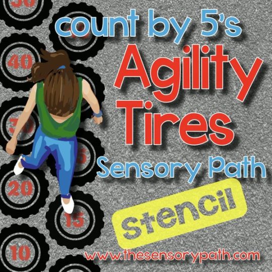 5's Agility Tires Stencil