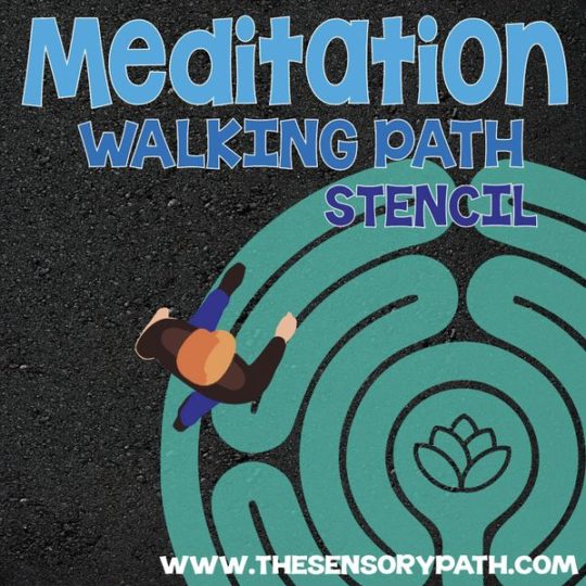 Meditation Path Stencil
