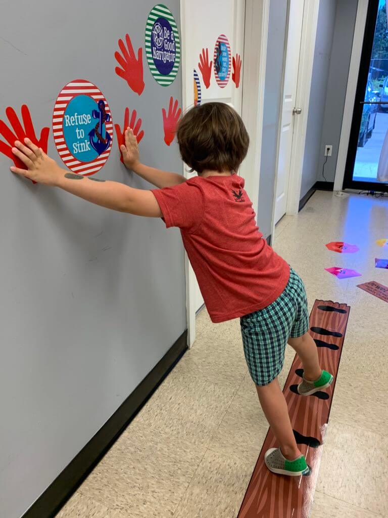 Walk the Plank Push Wall The Sensory Path